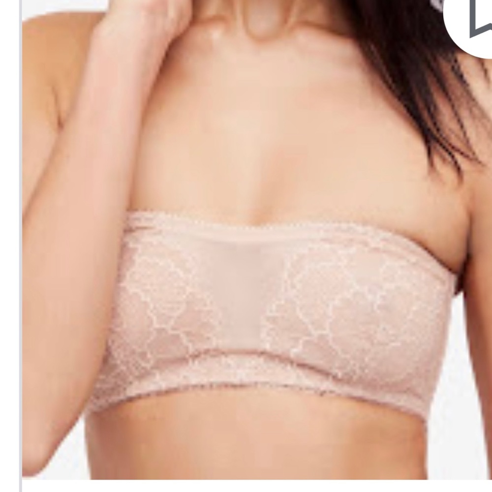 Free People nude lace bralette